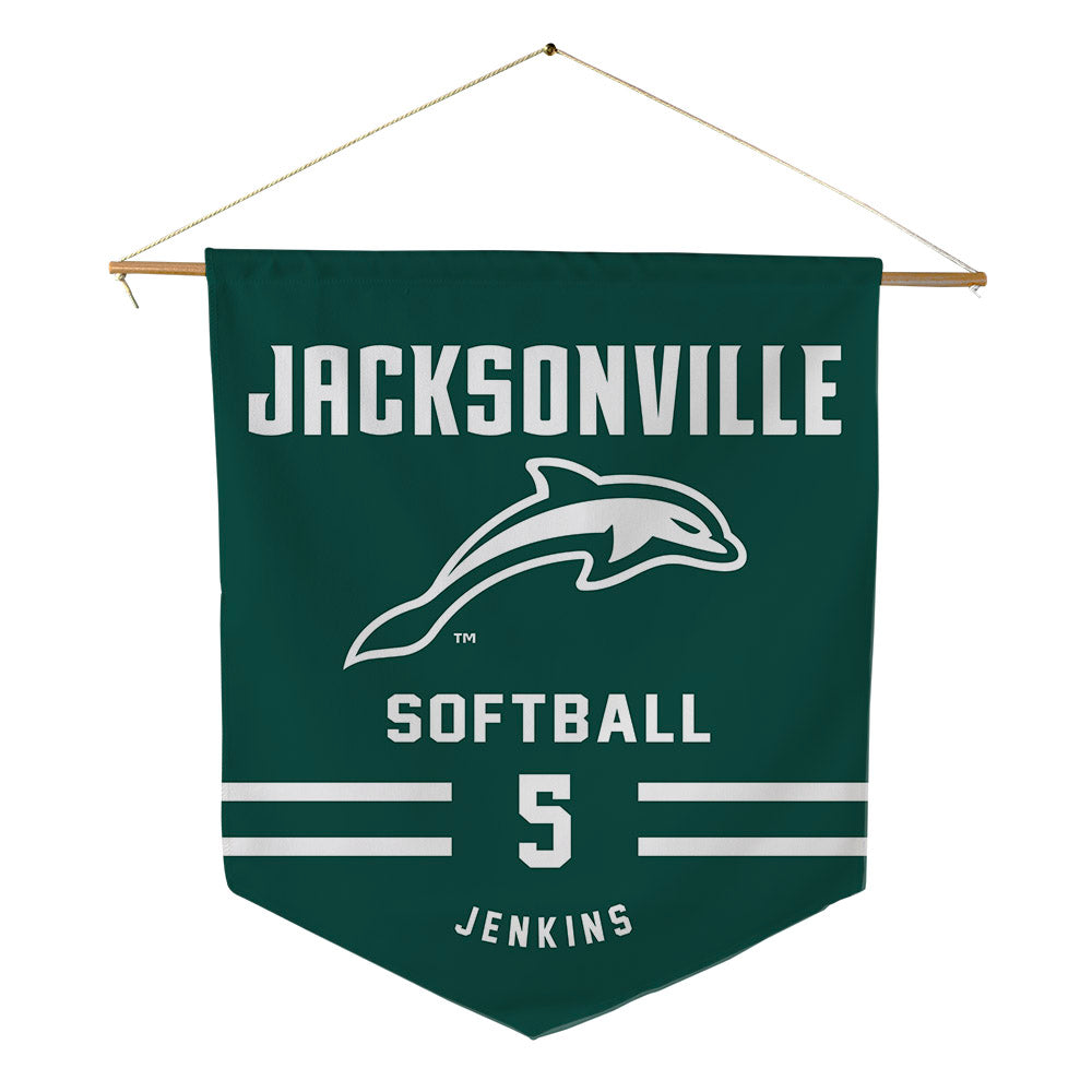 Jacksonville - NCAA Softball : Margaret Jenkins - Pennant - 18" x 21"-0