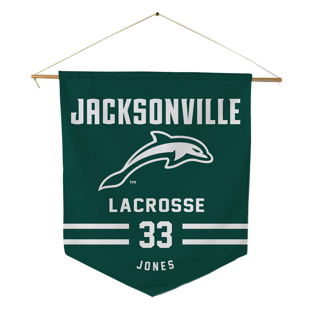Jacksonville - NCAA Men's Lacrosse : Tate Jones - Pennant - 18" x 21"-0