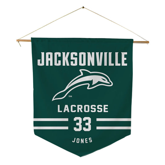 Jacksonville - NCAA Men's Lacrosse : Tate Jones - Pennant - 18" x 21"-0