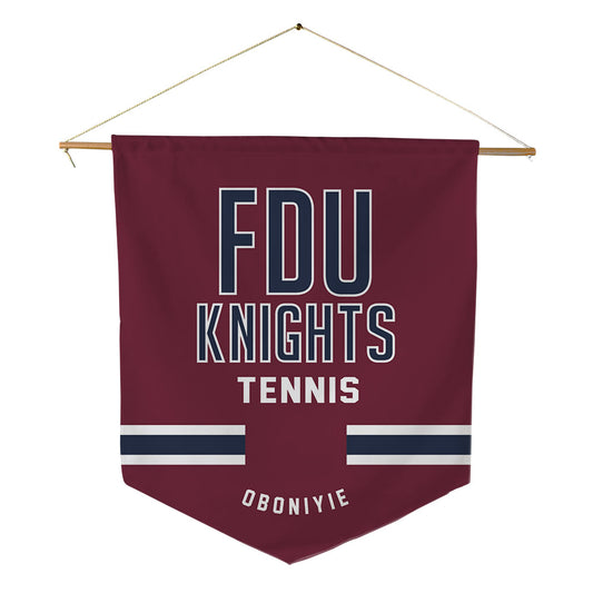 FDU - NCAA Men's Tennis : Joshua Oboniyie - Pennant - 18" x 21"-0