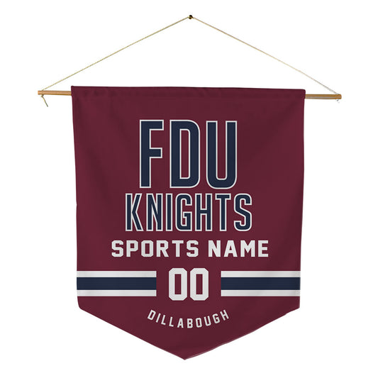 FDU - NCAA Women's Lacrosse : Karly Dillabough - Pennant - 18" x 21"-0