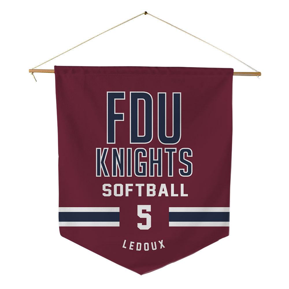 FDU - NCAA Softball : Cheri LeDoux - Pennant - 18" x 21"-0