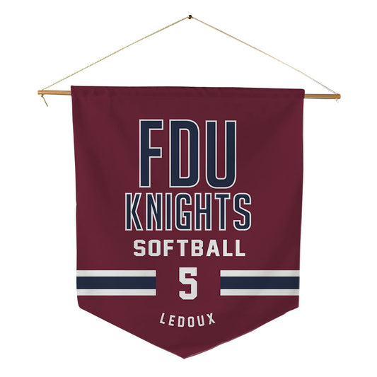 FDU - NCAA Softball : Cheri LeDoux - Pennant - 18" x 21"-0