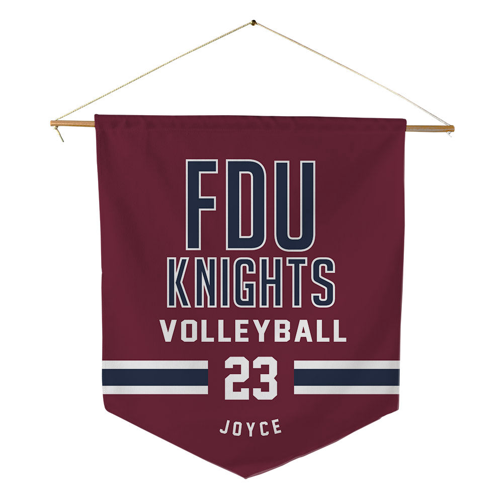 FDU - NCAA Women's Volleyball : Madeline Joyce - Pennant - 18" x 21"-0