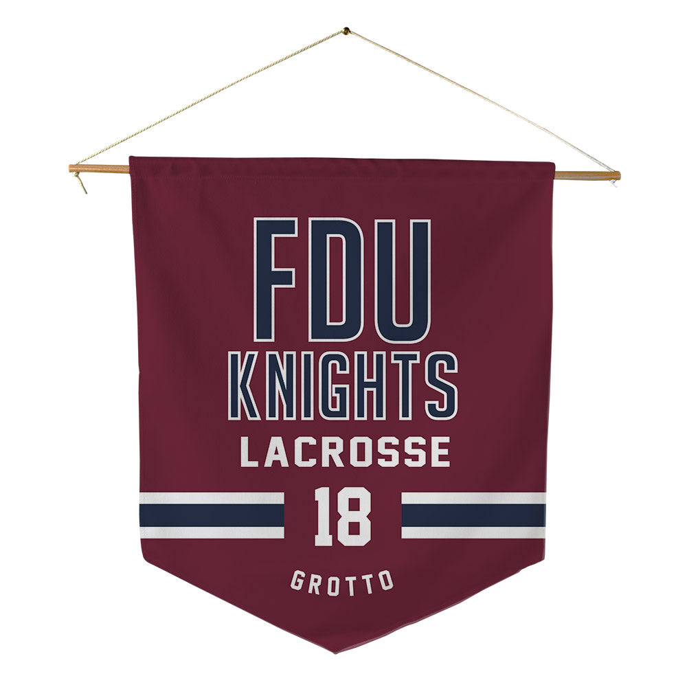 FDU - NCAA Women's Lacrosse : Ella Grotto - Pennant - 18" x 21"-0