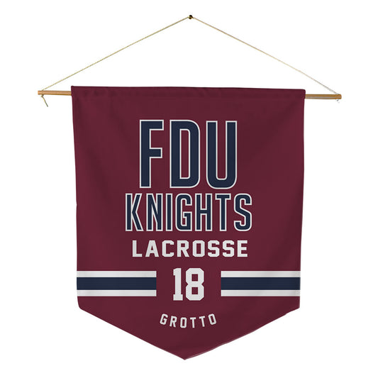 FDU - NCAA Women's Lacrosse : Ella Grotto - Pennant - 18" x 21"-0
