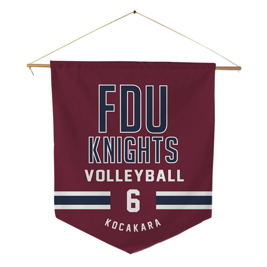 FDU - NCAA Women's Volleyball : Nihal Kocakara - Pennant - 18" x 21"-0