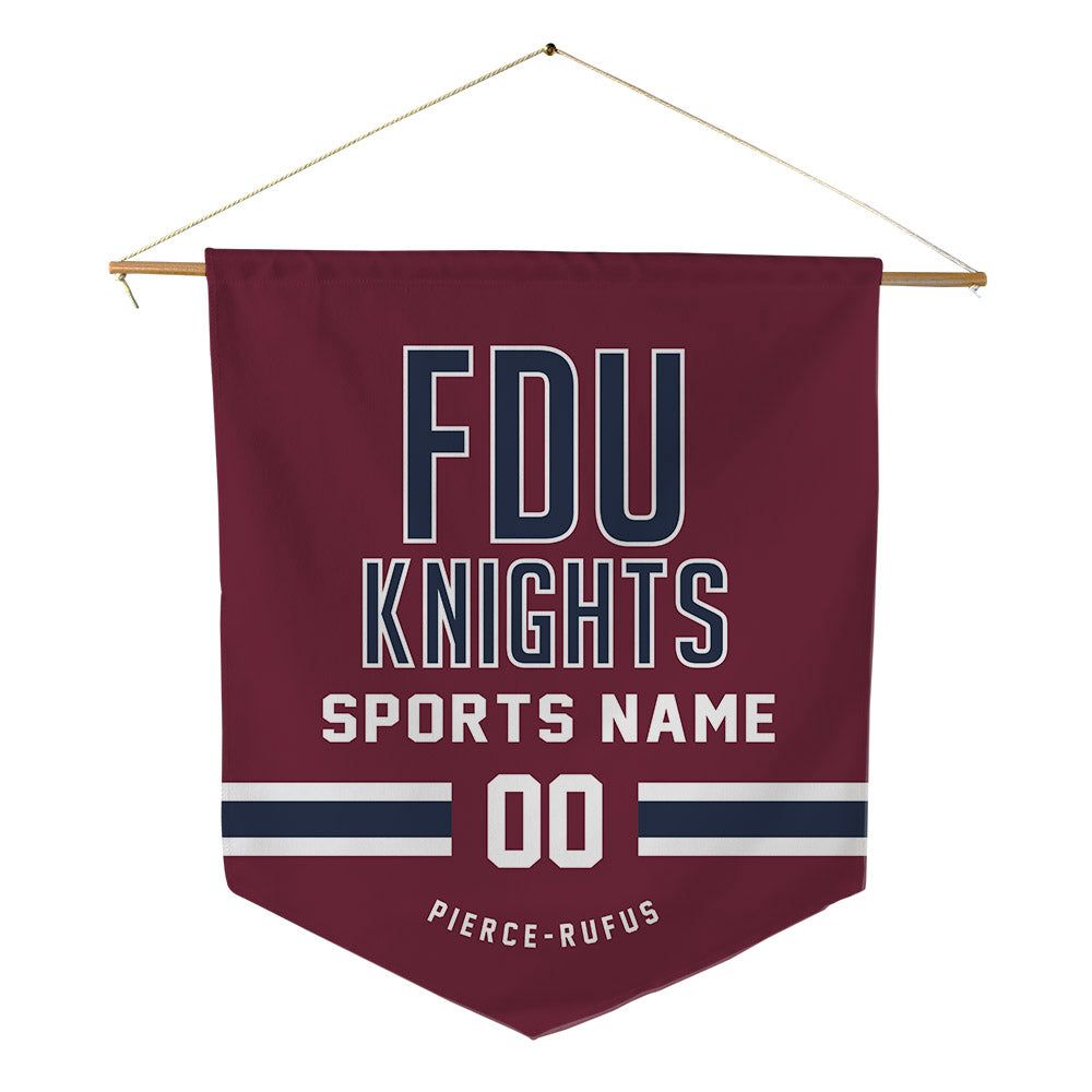 FDU - NCAA Women's Soccer : Mya Pierce-Rufus - Pennant - 18" x 21"-0