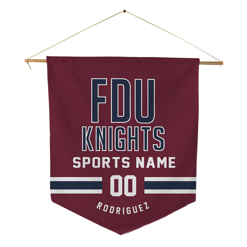 FDU - NCAA Men's Basketball : Daniel Rodriguez - Pennant - 18" x 21"-0