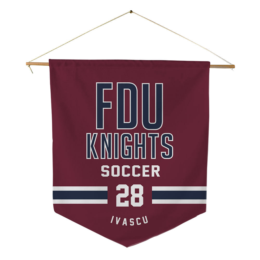 FDU - NCAA Men's Soccer : David Ivascu - Pennant - 18" x 21"-0