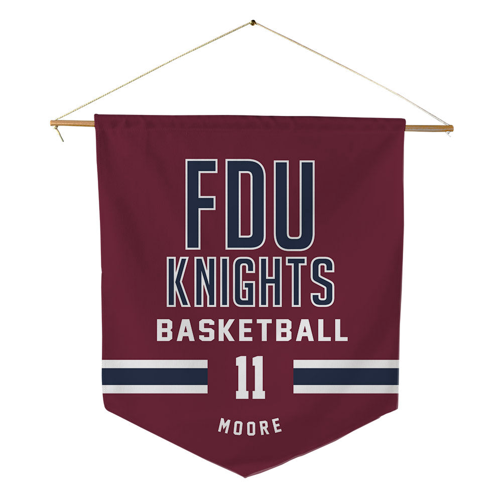 FDU - NCAA Men's Basketball : Sean Moore - Pennant - 18" x 21"-0