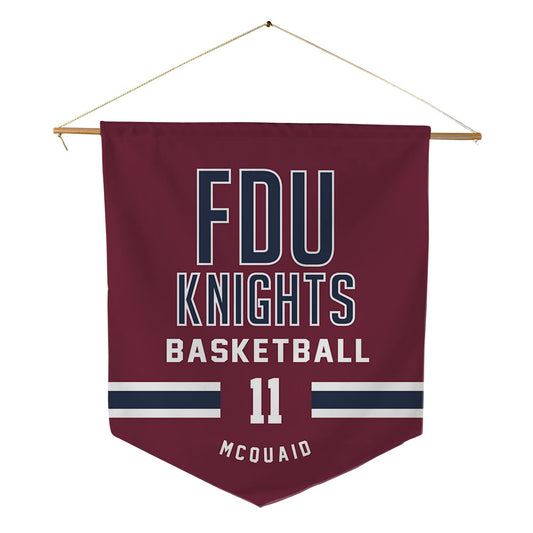 FDU - NCAA Men's Basketball : Tyler McQuaid - Pennant - 18" x 21"-0
