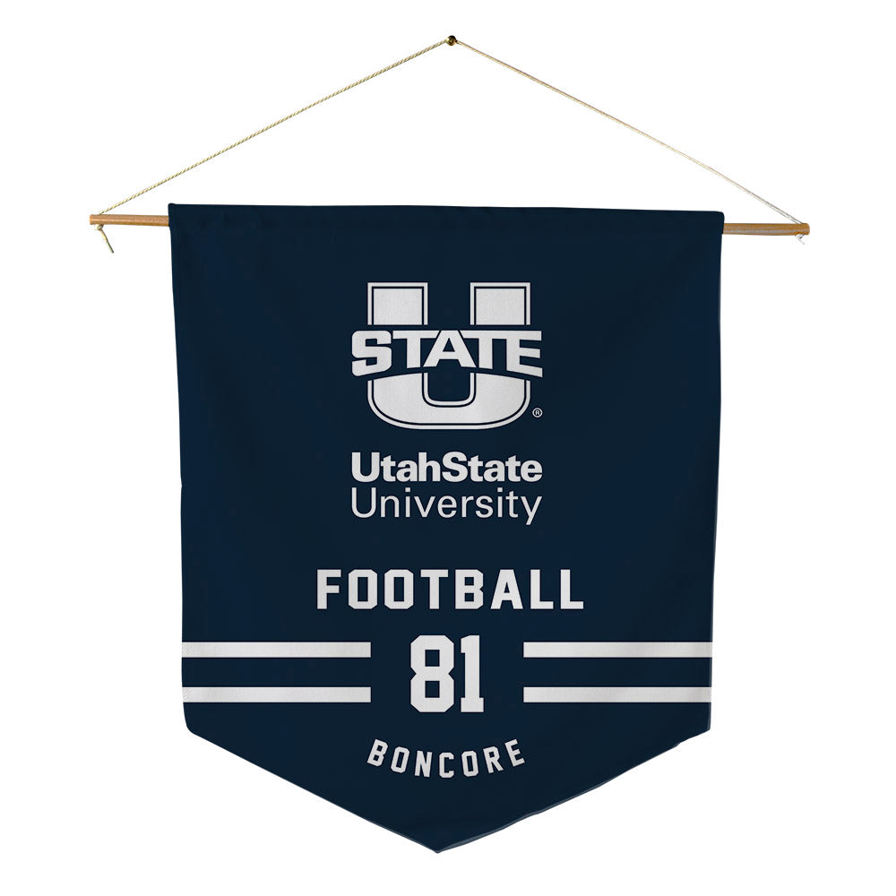 Utah State - NCAA Football : Nikko Boncore - Pennant - 18" x 21"-0