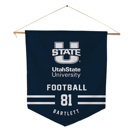 Utah State - NCAA Football : Kellen Bartlett - Pennant - 18" x 21"-0