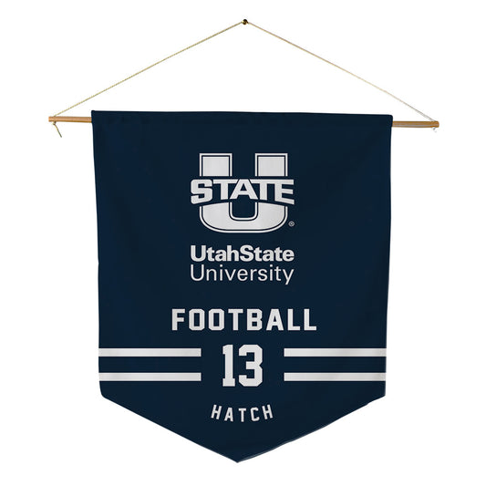 Utah State - NCAA Football : Hyrum Hatch - Pennant - 18" x 21"-0
