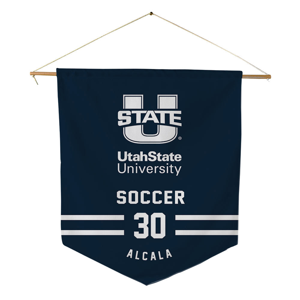Utah State - NCAA Women's Soccer : Valeria Alcala - Pennant - 18" x 21"-0