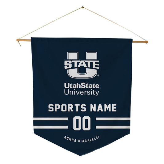 Utah State - NCAA Football : Kone Aumua Uiagalelei - Pennant - 18" x 21"-0