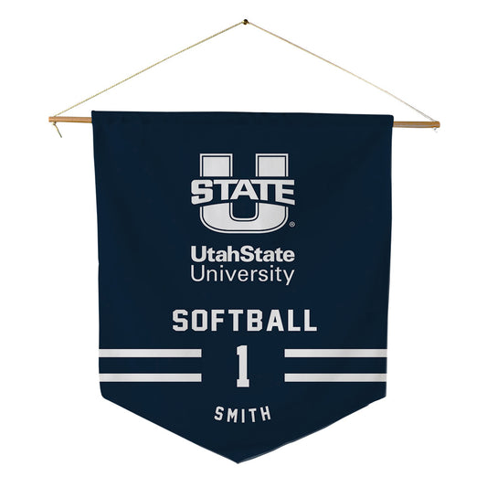 Utah State - NCAA Softball : Denay Smith - Pennant - 18" x 21"-0