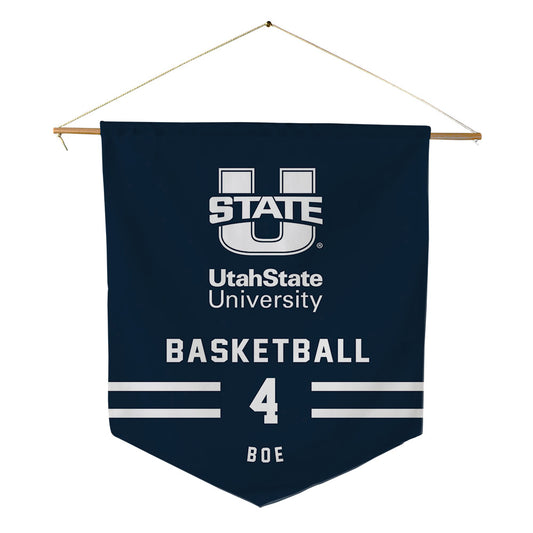 Utah State - NCAA Men's Basketball : Brayden Boe - Pennant - 18" x 21"-0
