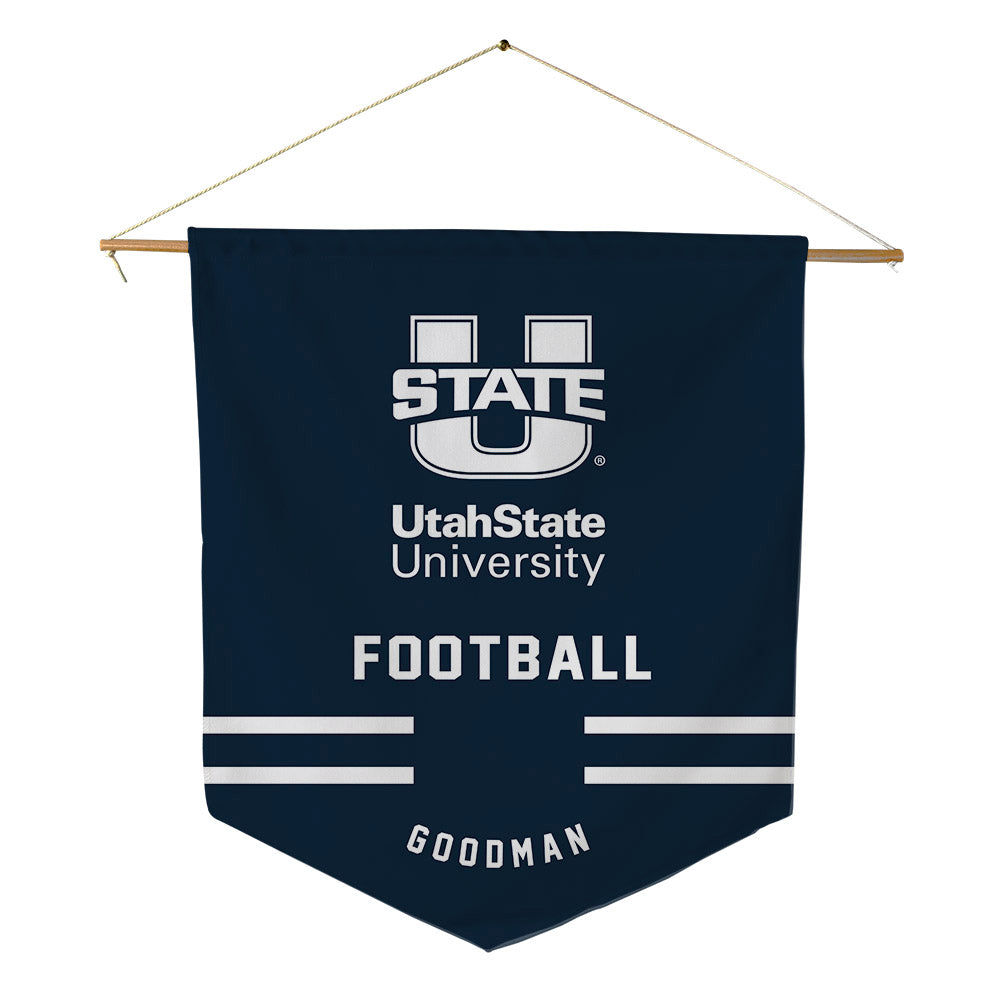 Utah State - NCAA Football : Brady Goodman - Pennant - 18" x 21"-0