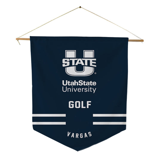 Utah State - NCAA Men's Golf : Diego Vargas - Pennant - 18" x 21"-0