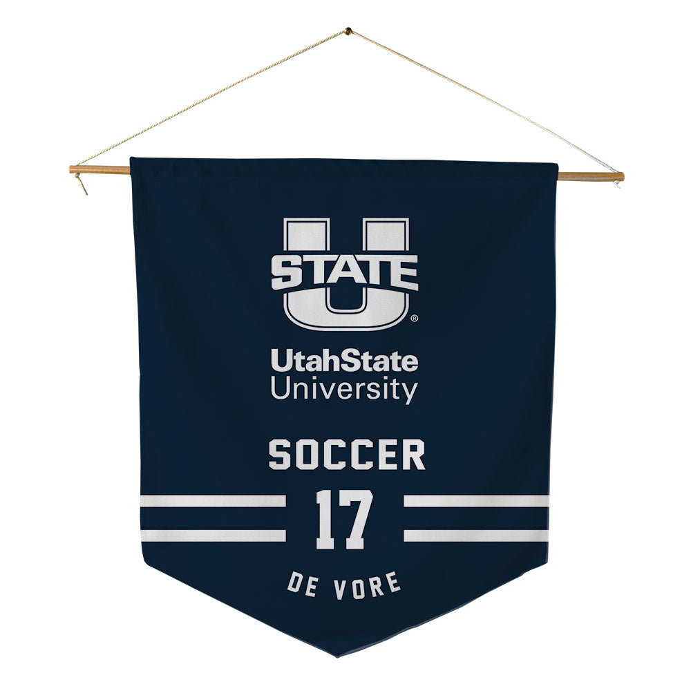 Utah State - NCAA Women's Soccer : Ayla De Vore - Pennant - 18" x 21"-0