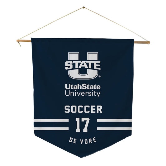 Utah State - NCAA Women's Soccer : Ayla De Vore - Pennant - 18" x 21"-0