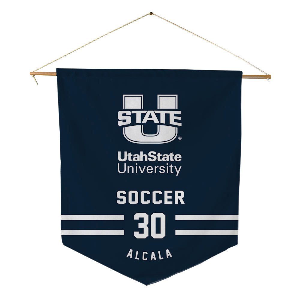 Utah State - NCAA Women's Soccer : Valeria Alcala - Pennant - 18" x 21"-0