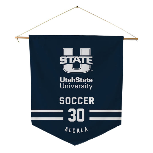 Utah State - NCAA Women's Soccer : Valeria Alcala - Pennant - 18" x 21"-0