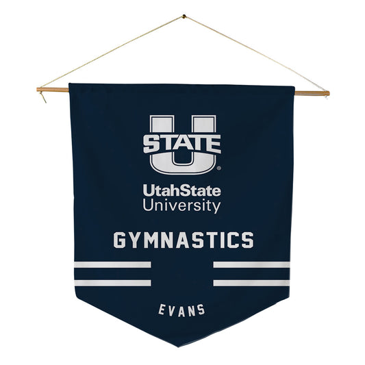 Utah State - NCAA Women's Gymnastics : Amari Evans - Pennant - 18" x 21"-0