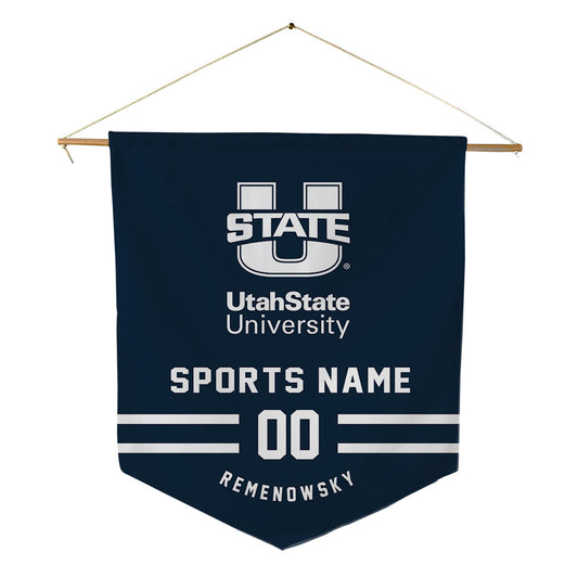 Utah State - NCAA Football : Collin Remenowsky - Pennant - 18" x 21"-0
