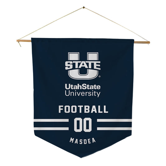 Utah State - NCAA Football : Tyler Masdea - Pennant - 18" x 21"-0