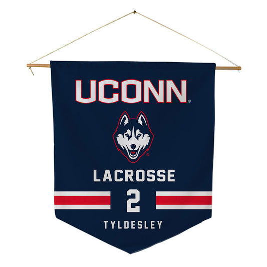 UConn - Womens Lacrosse Legends : Caity Tyldesley - Pennant - 18" x 21"-0