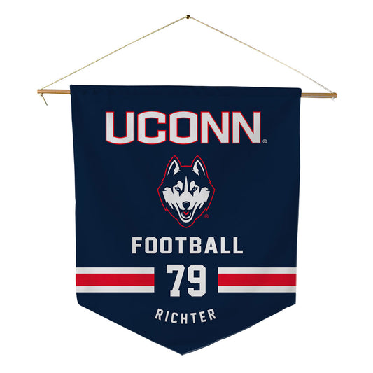 UConn - NCAA Football : Christian Richter - Pennant - 18" x 21"-0