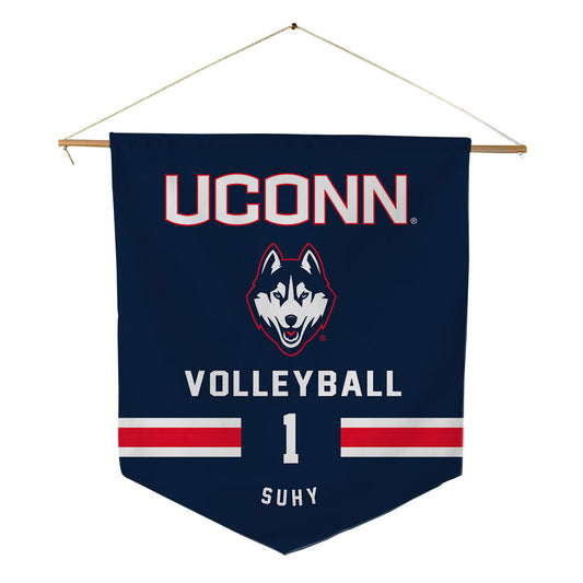 UConn - NCAA Women's Volleyball : Isabella Suhy - Pennant - 18" x 21"-0