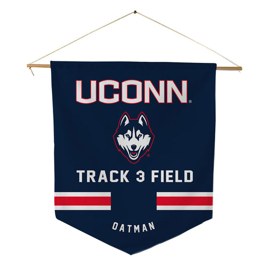 UConn - NCAA Men's Track & Field : Patrick Oatman - Pennant - 18" x 21"-0