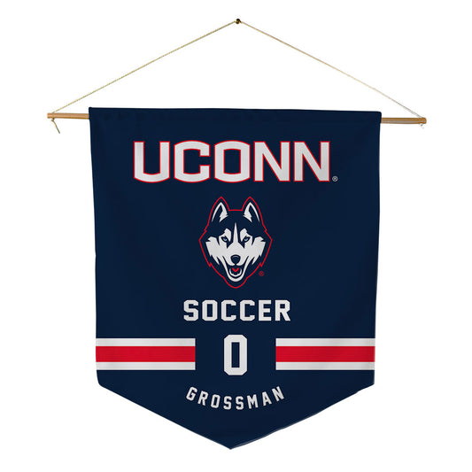 UConn - NCAA Men's Soccer : Joseph Grossman - Pennant - 18" x 21"-0