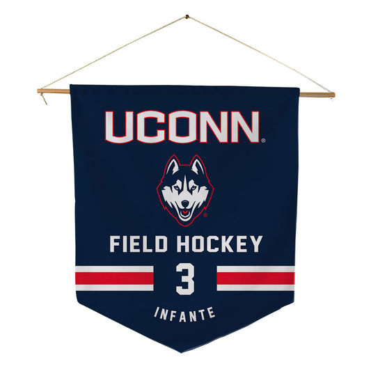 UConn - NCAA Women's Field Hockey : Addison Infante - Pennant - 18" x 21"-0