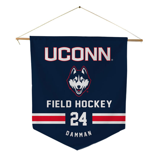 UConn - NCAA Women's Field Hockey : Jasmijn Damman - Pennant - 18" x 21"-0