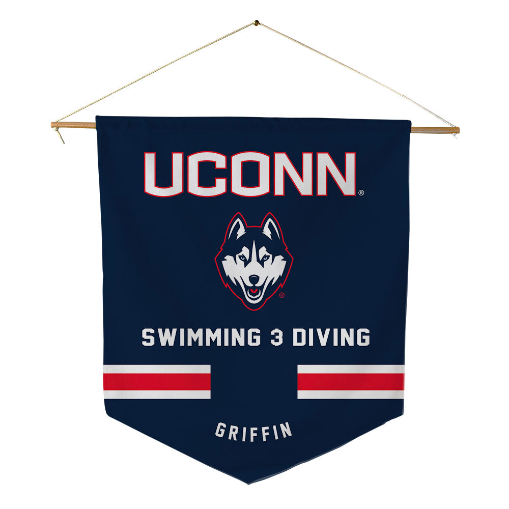 UConn - NCAA Women's Swimming & Diving : Zoey Griffin - Pennant - 18" x 21"-0