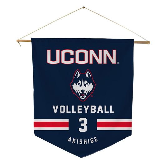 UConn - NCAA Women's Volleyball : Hazuna Akishige - Pennant - 18" x 21"-0