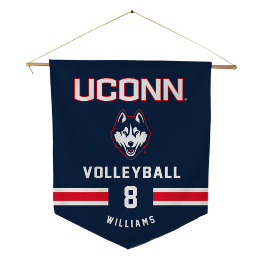 UConn - NCAA Women's Volleyball : Dajah Williams - Pennant - 18" x 21"-0
