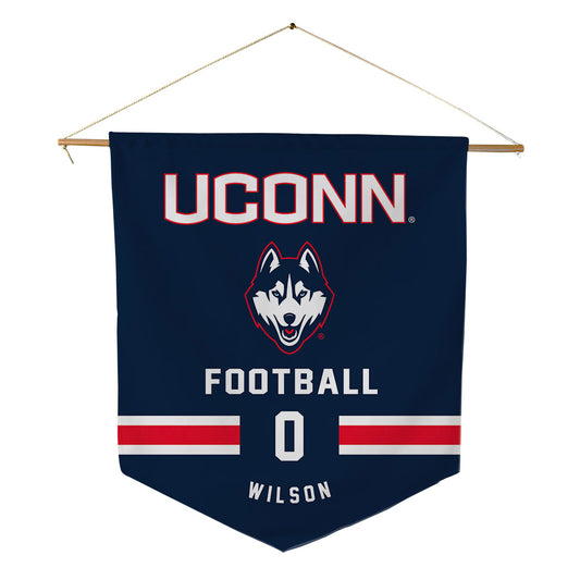 UConn - NCAA Football : Flash Wilson - Pennant - 18" x 21"-0