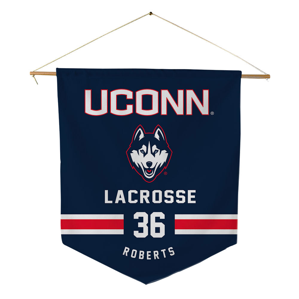 UConn - NCAA Women's Lacrosse : Ashlyn Roberts - Pennant - 18" x 21"-0