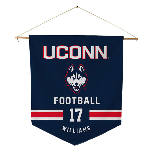 UConn - NCAA Football : Teddy Williams - Pennant - 18" x 21"-0