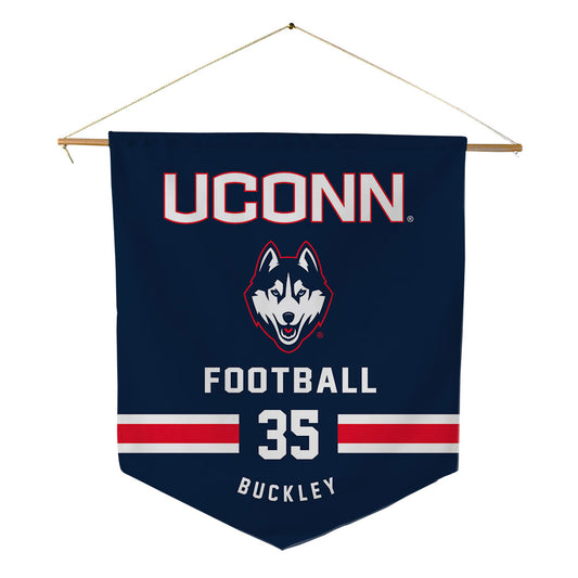 UConn - NCAA Football : Drew Buckley - Pennant - 18" x 21"-0