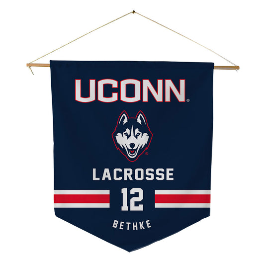 UConn - NCAA Women's Lacrosse : Hadley Bethke - Pennant - 18" x 21"-0