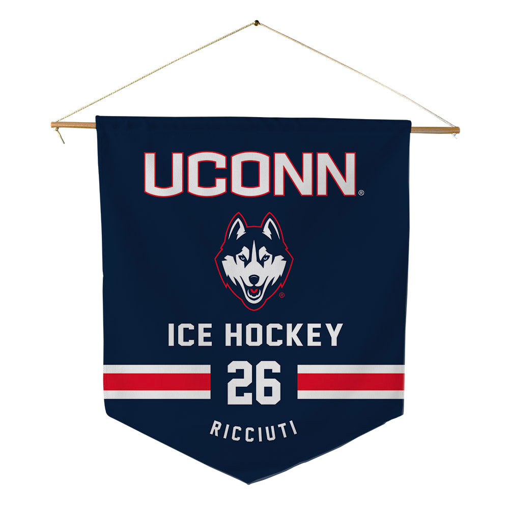 UConn - NCAA Women's Ice Hockey : Leila Ricciuti - Pennant - 18" x 21"-0