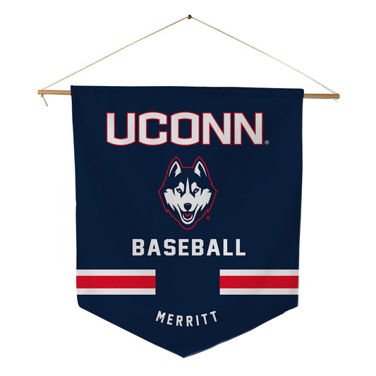 UConn - NCAA Baseball : Adam Merritt - Pennant - 18" x 21"-0