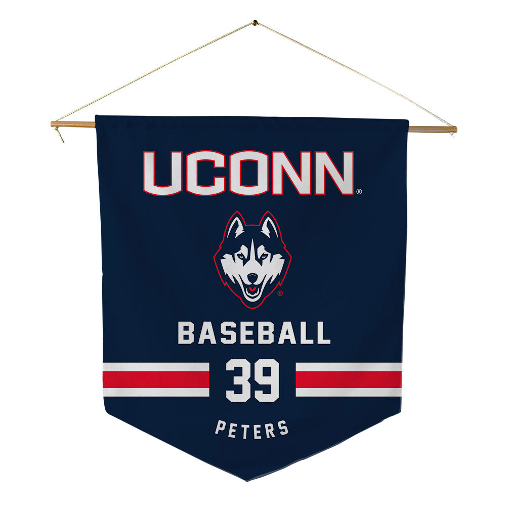 UConn - NCAA Baseball : Kyle Peters - Pennant - 18" x 21"-0